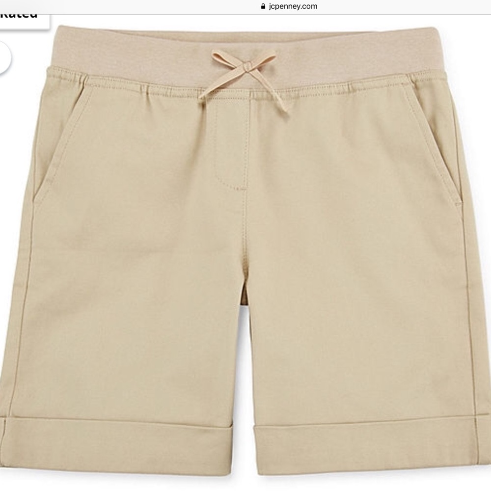 Izod big girls plus uniform shorts